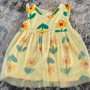 Hanna Andersson Yellow Floral Baby Dress
